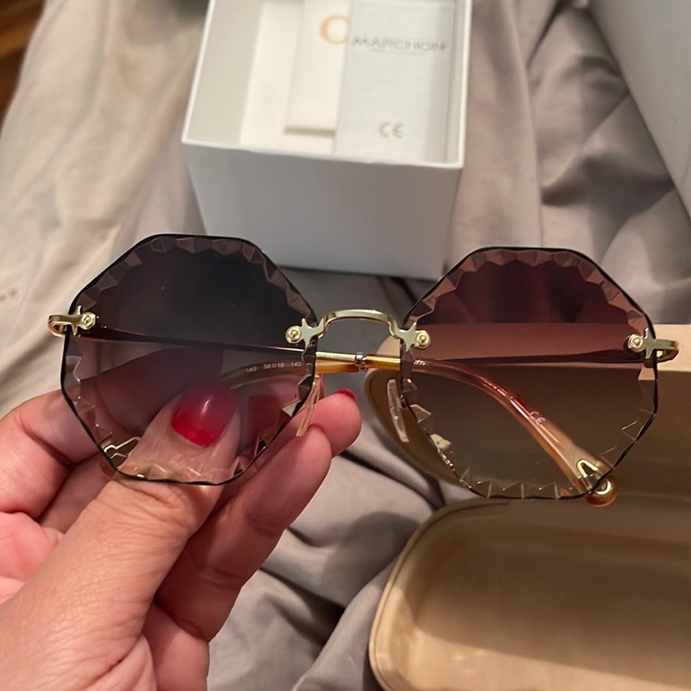 Chloe Rosie Octagon Gradient sunglasses